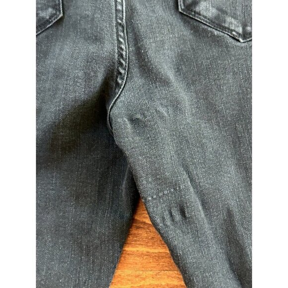 Kenneth Cole Women's Skinny Jeans 10 Black Denim Frayed Hem Stretch DEFECT - Picture 10 of 10